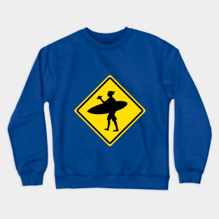 Surfer Dude Alert Crewneck Sweatshirt